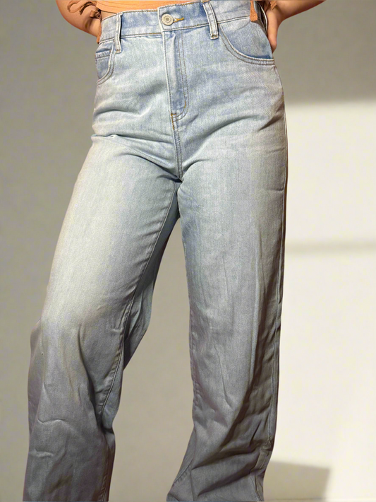 High waisted flare jeans